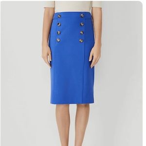 Ann Taylor blue sailor skirt